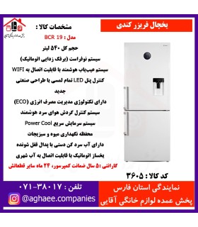کندي يخچال فريزر کمبي495 ليتر  BCR-19-VW(N2)